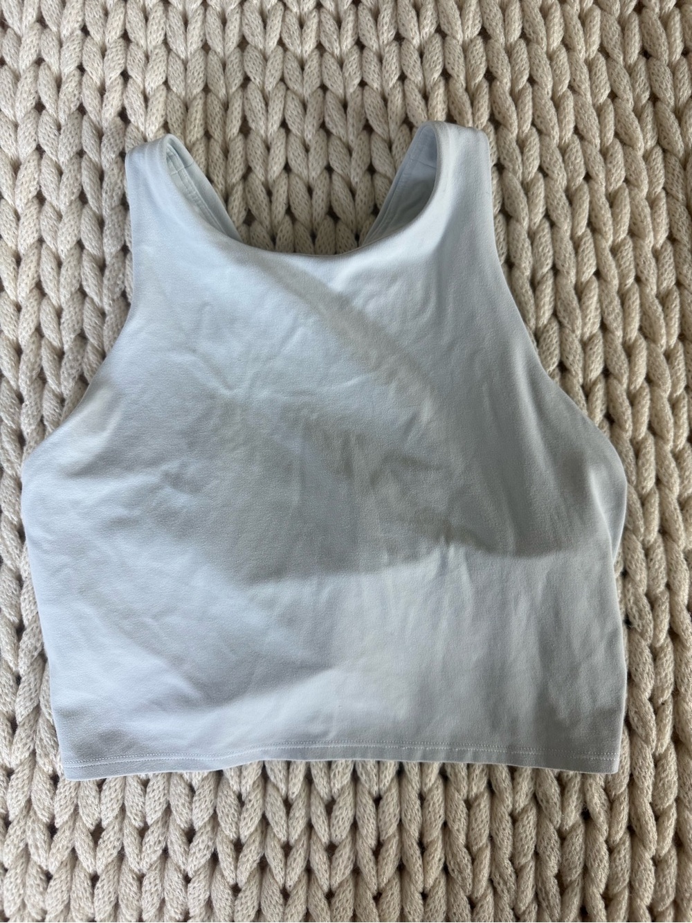 Athleta High Neck White Sports Bra